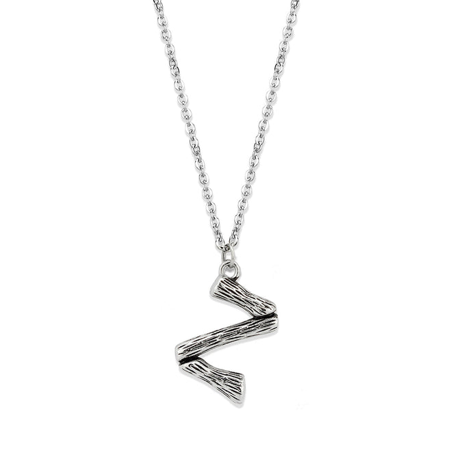 TK3853Z High Polished Stainless Steel Chain Initial Pendant - Letter Z