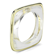 Load image into Gallery viewer, VL081 - IP Gold(Ion Plating) Brass Ring with Synthetic Synthetic Stone in Clear