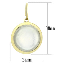 Cargar imagen en el visor de la galería, VL102 - IP Gold(Ion Plating) Brass Earrings with Synthetic Synthetic Stone in Clear