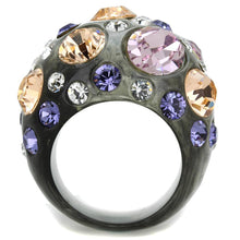 Cargar imagen en el visor de la galería, VL114 -  Resin Ring with Top Grade Crystal  in Multi Color