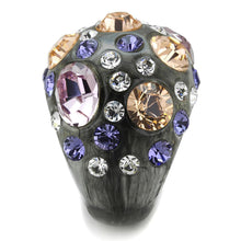 Cargar imagen en el visor de la galería, VL114 -  Resin Ring with Top Grade Crystal  in Multi Color