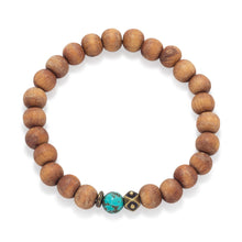 Load image into Gallery viewer, Wood Bead Fashion Stretch Bracelet