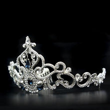 Load image into Gallery viewer, LO2110 - Imitation Rhodium Brass Tiaras &amp; Hair Clip with Top Grade Crystal  in Montana