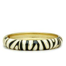 Load image into Gallery viewer, LO2152 - Flash Gold White Metal Bangle with Epoxy  in No Stone