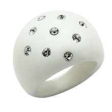 Load image into Gallery viewer, LO2389 -  Resin Ring with Synthetic Synthetic Stone in Multi Color