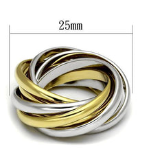Load image into Gallery viewer, LO2527 - Gold+Rhodium Brass Ring with No Stone