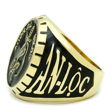 Cargar imagen en el visor de la galería, LO2650 - Gold Brass Ring with Epoxy  in No Stone