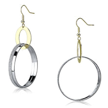 Load image into Gallery viewer, LO2706 - Reverse Two-Tone Iron Earrings with No Stone