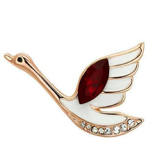 Load image into Gallery viewer, LO2762 - Flash Rose Gold White Metal Brooches with Top Grade Crystal  in Siam