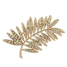 Load image into Gallery viewer, LO2830 - Flash Rose Gold White Metal Brooches with Top Grade Crystal  in Light Peach