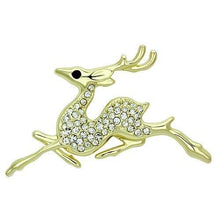 Load image into Gallery viewer, LO2859 - Flash Gold White Metal Brooches with Top Grade Crystal  in Multi Color