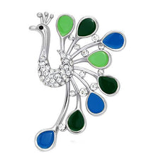 Load image into Gallery viewer, LO2880 - Imitation Rhodium White Metal Brooches with Top Grade Crystal  in Clear