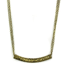 Cargar imagen en el visor de la galería, LO3725 - Antique Copper Brass Necklace with No Stone