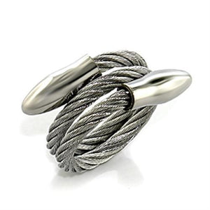 LO393 -  Stainless Steel Ring with No Stone