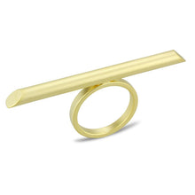 Load image into Gallery viewer, LO4261 - Matte Gold Brass Ring with No Stone