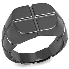 Cargar imagen en el visor de la galería, TK3273 - IP Light Black  (IP Gun) Stainless Steel Ring with No Stone
