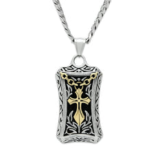 Load image into Gallery viewer, TK455 - Gold+Rhodium Stainless Steel Chain Pendant with No Stone