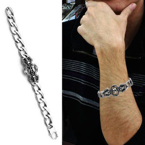 TK567 - High polished (no plating) Stainless Steel Bracelet with No Stone