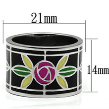 Load image into Gallery viewer, TK683 - High polished (no plating) Stainless Steel Ring with Epoxy  in Multi Color