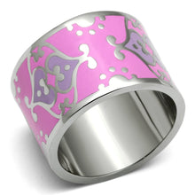 Load image into Gallery viewer, TK685 - High polished (no plating) Stainless Steel Ring with Epoxy  in Multi Color