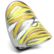 Cargar imagen en el visor de la galería, TK688 - High polished (no plating) Stainless Steel Ring with Epoxy  in Multi Color