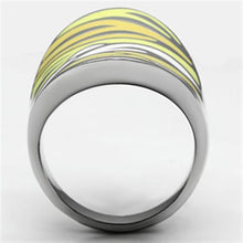 Cargar imagen en el visor de la galería, TK688 - High polished (no plating) Stainless Steel Ring with Epoxy  in Multi Color