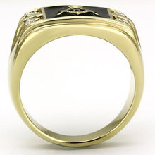 Cargar imagen en el visor de la galería, TK719 - IP Gold(Ion Plating) Stainless Steel Ring with AAA Grade CZ  in Clear