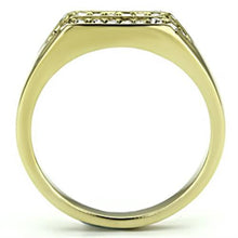 Cargar imagen en el visor de la galería, TK727 - IP Gold(Ion Plating) Stainless Steel Ring with Top Grade Crystal  in Clear