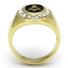 Cargar imagen en el visor de la galería, TK766 - IP Gold(Ion Plating) Stainless Steel Ring with Top Grade Crystal  in Clear