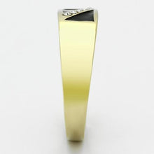 Cargar imagen en el visor de la galería, TK775 - IP Gold(Ion Plating) Stainless Steel Ring with Top Grade Crystal  in Clear
