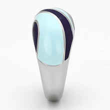 Cargar imagen en el visor de la galería, TK835 - High polished (no plating) Stainless Steel Ring with Epoxy  in Multi Color