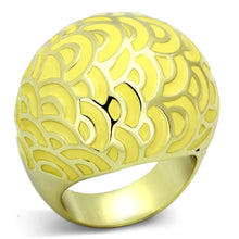 Cargar imagen en el visor de la galería, TK873 - IP Gold(Ion Plating) Stainless Steel Ring with Epoxy  in Topaz