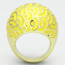 Load image into Gallery viewer, TK873 - IP Gold(Ion Plating) Stainless Steel Ring with Epoxy  in Topaz