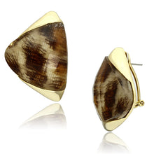 Cargar imagen en el visor de la galería, VL077 - IP Gold(Ion Plating) Brass Earrings with Synthetic Synthetic Stone in Animal pattern